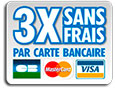 Logo paiment en 3x sans frais