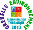 Logo certification rt2012 bâtiment basse consommation